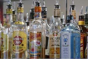 Alcohol bottles